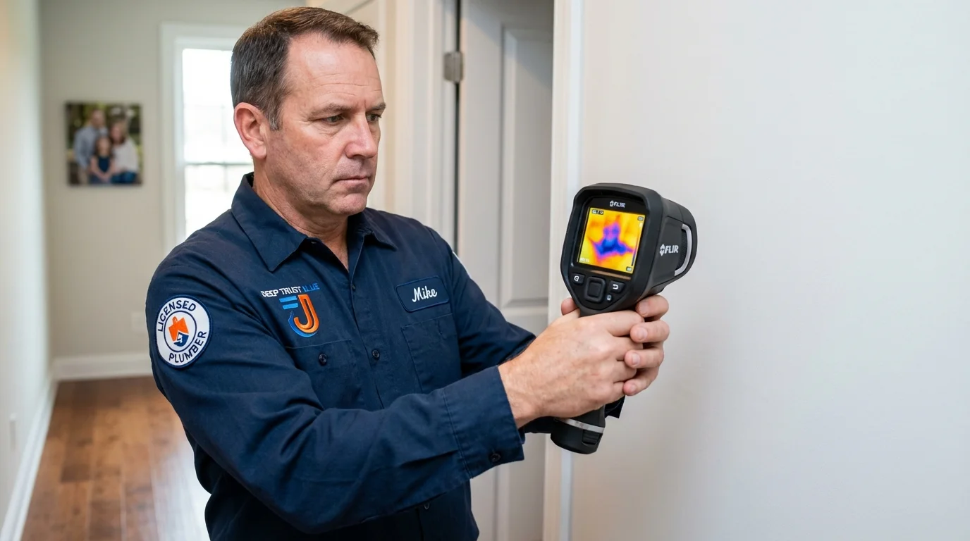 Thermal imaging leak detection by Johns Plumbing LLC in Los Alamitos